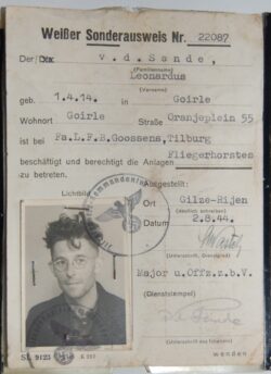 Ausweiss Leonardus van de Sanden