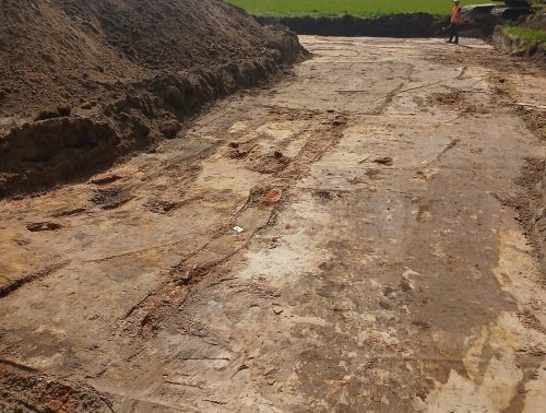 spoor muur opgravingen bakertand